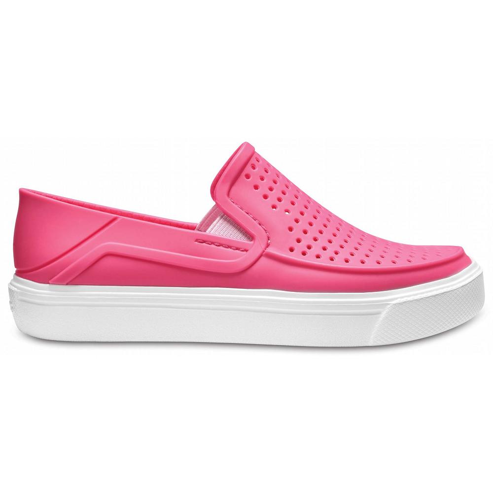 Pink Girls' Crocs CitiLane Roka Slip-On Sneakers | NZ 1622PJJQ